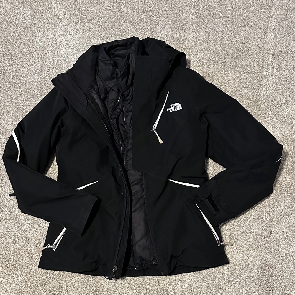 The North Face Women's Black and White Ski Jacket